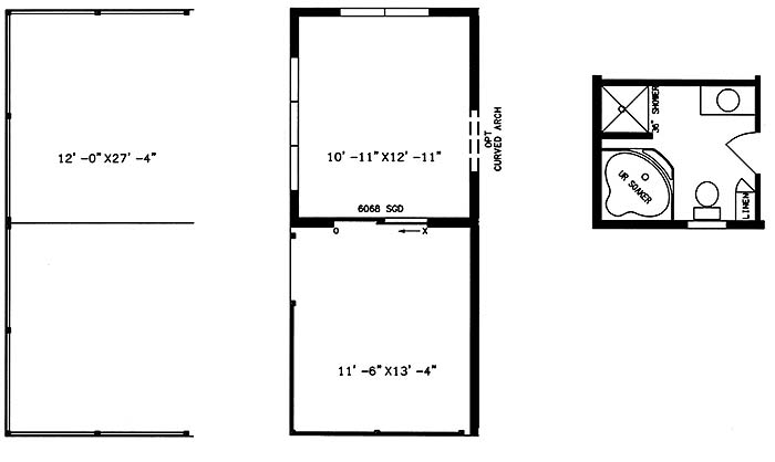 Chestnut Model First Floor Plan Options